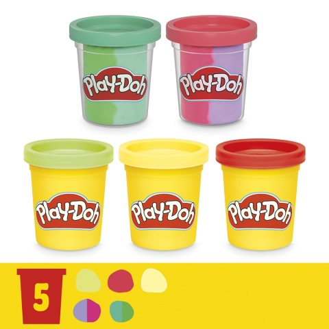 Play-Doh Kwitnące Kwiaty CIASTOLINA zestaw ogrodowy 5 tub akcesoria