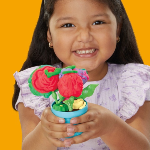 Play-Doh Kwitnące Kwiaty CIASTOLINA zestaw ogrodowy 5 tub akcesoria