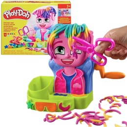 Play-Doh Salon fryzjerski CIASTOLINA zestaw stylista fryzur 6 tub akcesoria