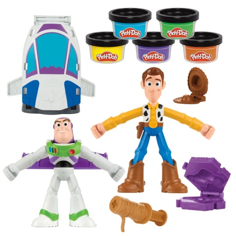 Play-Doh TOY STORY kosmiczne kreacje ciastolina 5 kolorów statek figurki