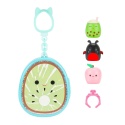 SQUISHMALLOWS Clip a longs Brelok 3 mini figurki Zestaw Figurka Niespodzianka