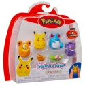 SQUISHMALLOWS POKEMON Zestaw Figurek Pikachu Gengar Teddiursa Marill Figurka