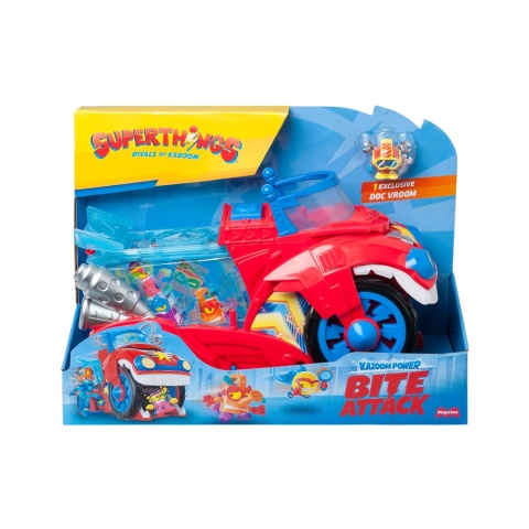 SUPERTHINGS Bite Attack pojazd z figurką Doc Vroom Kazoom Power auto