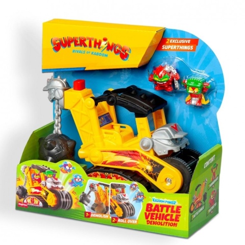 SUPERTHINGS Kazoom Power Pojazd Demolka 2 figurki Battle Vehicle zestaw