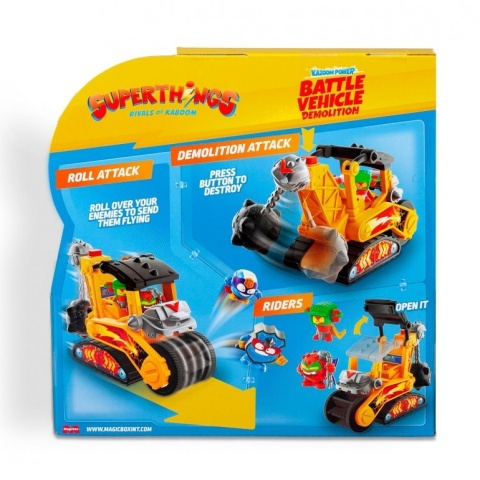 SUPERTHINGS Kazoom Power Pojazd Demolka 2 figurki Battle Vehicle zestaw