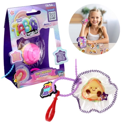 TINY TABA WORLD SQUISHY GNIOTEK BRELOK MYSTERY SERIA 1 kolekcjonerski