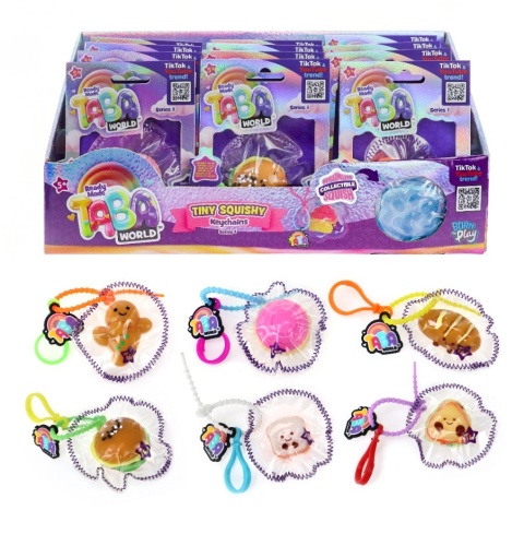 TINY TABA WORLD SQUISHY GNIOTEK BRELOK MYSTERY SERIA 1 kolekcjonerski