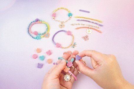 ZESTAW DO ROBIENIA BRANSOLETEK DIY Linked Looks 48 elementów biżuteria