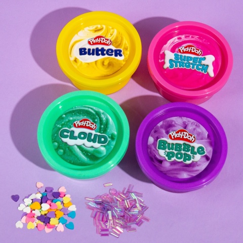 Zestaw PLAY-DOH KAWAII MASA PLASTYCZNA 4 KOLORY sensoryczny kreatywny slime do zabawy