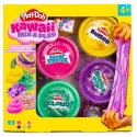 Zestaw PLAY-DOH KAWAII MASA PLASTYCZNA 4 KOLORY sensoryczny kreatywny slime do zabawy