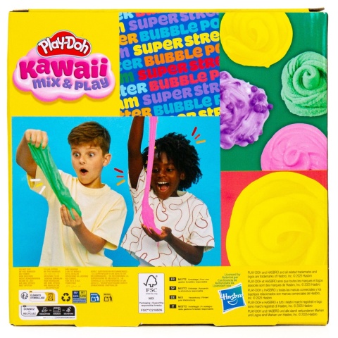 Zestaw PLAY-DOH KAWAII MASA PLASTYCZNA 4 KOLORY sensoryczny kreatywny slime do zabawy