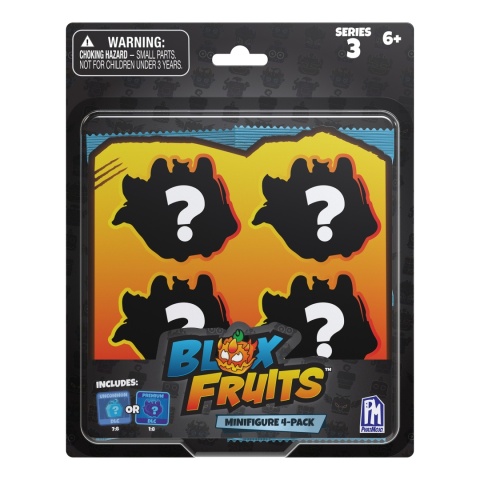 BLOX FRUITS Mini figurka 4 figurki kod DLC Zestaw Seria 3 ROBLOX
