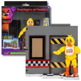 FNAF CHICA figurka 13 cm z biurem Office Set ruchoma JUMPSCARE
