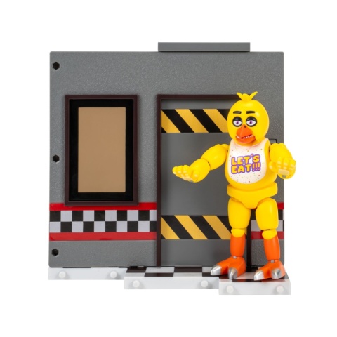FNAF CHICA figurka 13 cm z biurem Office Set ruchoma JUMPSCARE