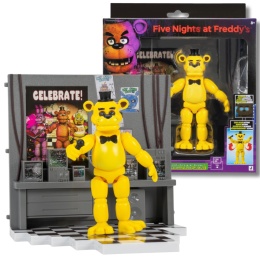 FNAF GOLDEN FREDDY figurka 13 cm z biurem Office Set ruchoma JUMPSCARE