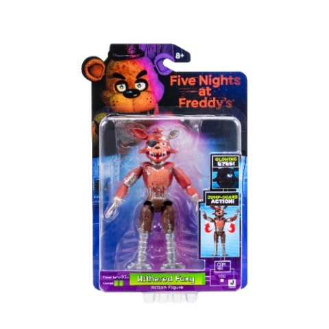FNAF WITHERED FOXY figurka 12 cm ruchoma jump scare świecące oczy