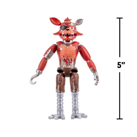 FNAF WITHERED FOXY figurka 12 cm ruchoma jump scare świecące oczy