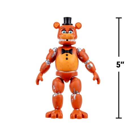 FNAF WITHERED FREDDY figurka 12 cm ruchoma jump scare świecące oczy
