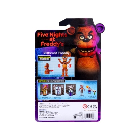 FNAF WITHERED FREDDY figurka 12 cm ruchoma jump scare świecące oczy
