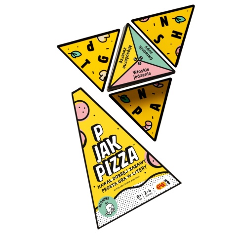 GRA KARCIANA P JAK PIZZA gra słowna refleks kategorie litery skojarzenia