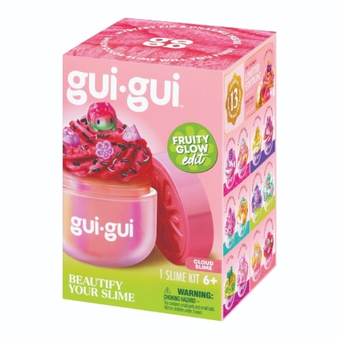GUI GUI FRUITY GLOW Cloud slime 1 szt. figurka dekoracje zestaw kreatywny