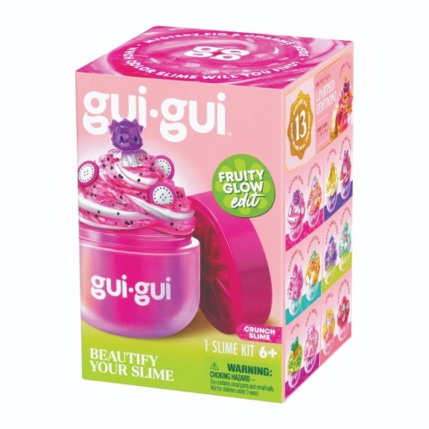 GUI GUI FRUITY GLOW Crunch slime figurka dekoracje zestaw kreatywny