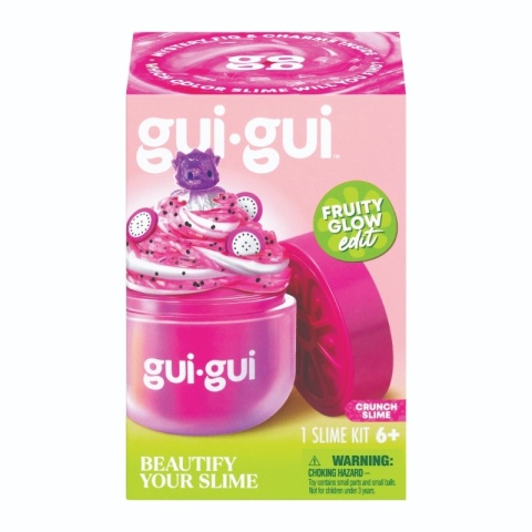 GUI GUI FRUITY GLOW Crunch slime figurka dekoracje zestaw kreatywny