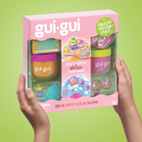 GUI GUI FRUITY GLOW Deluxe 2 szt. pachnący slime figurki zestaw kreatywny