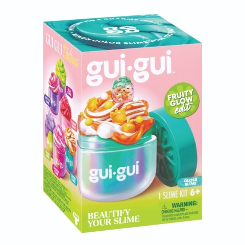 GUI GUI FRUITY GLOW Gloss slime figurka dekoracje zestaw kreatywny