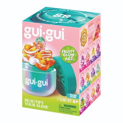 GUI GUI FRUITY GLOW Gloss slime figurka dekoracje zestaw kreatywny