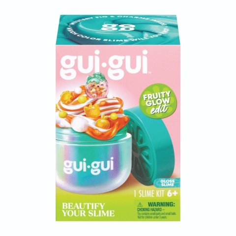 GUI GUI FRUITY GLOW Gloss slime figurka dekoracje zestaw kreatywny