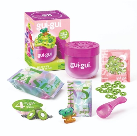 GUI GUI FRUITY GLOW JELLI slime 1szt. figurka kiwi zestaw kreatywny