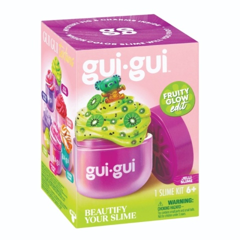 GUI GUI FRUITY GLOW JELLI slime 1szt. figurka kiwi zestaw kreatywny