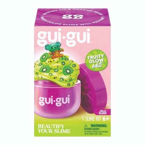 GUI GUI FRUITY GLOW JELLI slime 1szt. figurka kiwi zestaw kreatywny