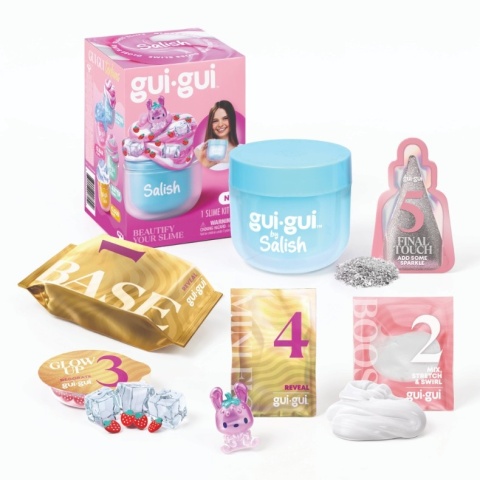 GUI GUI SALISH slime 1 szt. brokatowy zestaw kreatywny figurka dekoracje