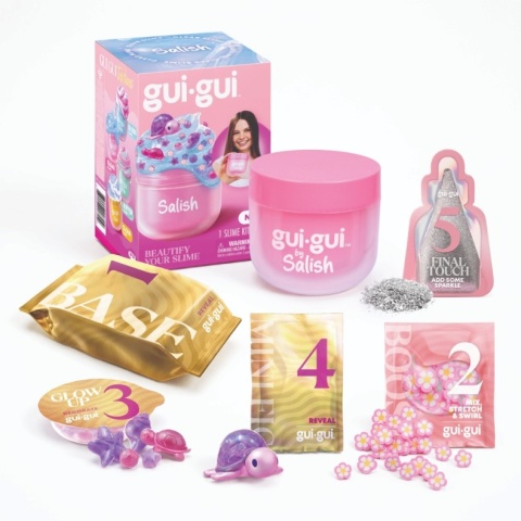 GUI GUI SALISH slime 1 szt. brokatowy zestaw kreatywny figurka dekoracje