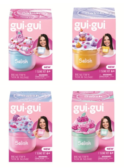 GUI GUI SALISH slime 1 szt. brokatowy zestaw kreatywny figurka dekoracje