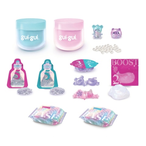 GUI GUI SLIME Deluxe 2 szt. brokatowe pachnące figurki zestaw kreatywny
