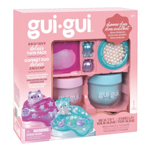 GUI GUI SLIME Deluxe 2 szt. brokatowe pachnące figurki zestaw kreatywny