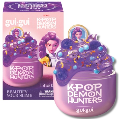 K-POP DEMON HUNTERS RUMI SLIME Gui Gui fioletowy zestaw kreatywny