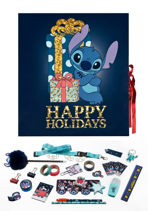 KALENDARZ ADWENTOWY LILO & STITCH 24 el. gadżety PREMIUM PREZENT NA ŚWIĘTA