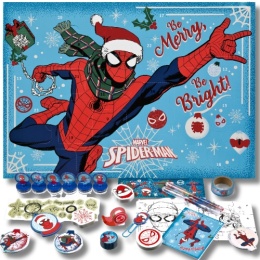 KALENDARZ ADWENTOWY SPIDERMAN 24 niespodzianki gadżety PREZENT NA ŚWIĘTA