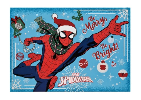 KALENDARZ ADWENTOWY SPIDERMAN 24 niespodzianki gadżety PREZENT NA ŚWIĘTA