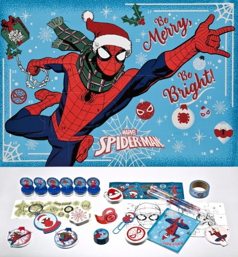 KALENDARZ ADWENTOWY SPIDERMAN 24 niespodzianki gadżety PREZENT NA ŚWIĘTA