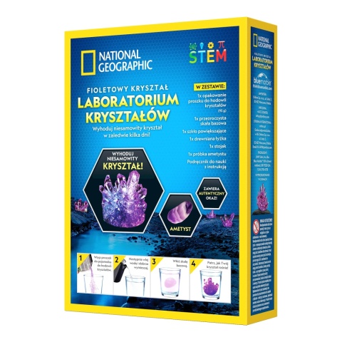 NATIONAL GEOGRAPHIC Fioletowy Kryształ Laboratorium hodowla kryształów