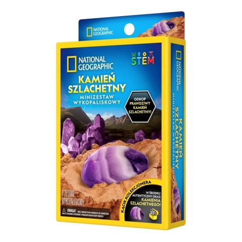 NATIONAL GEOGRAPHIC KAMIEŃ SZLACHETNY Zestaw WYKOPALISKOWY AMETYST