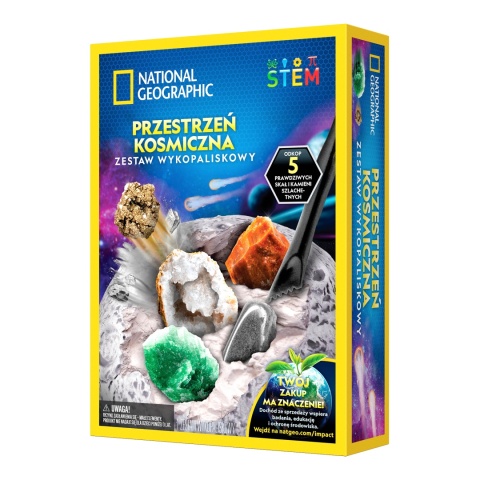 NATIONAL GEOGRAPHIC Przestrzeń Kosmiczna zestaw wykopaliskowy 5 minerałów