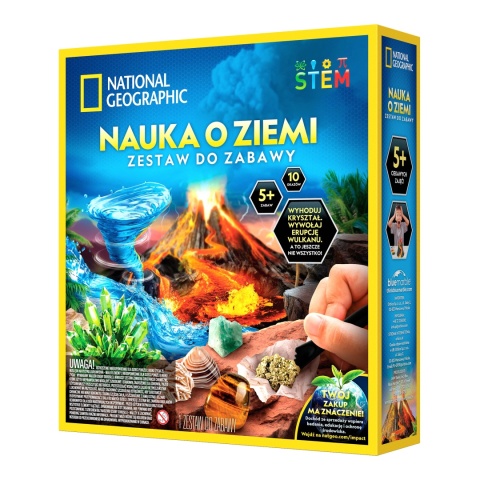 NATIONAL GEOGRAPHIC nauka o Ziemi zestaw naukowy wulkan kryształy