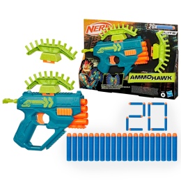 NERF REBEL OPS Ammohawk wyrzutnia pistolet 20 strzałek piankowych