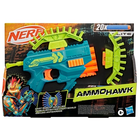 NERF REBEL OPS Ammohawk wyrzutnia pistolet 20 strzałek piankowych